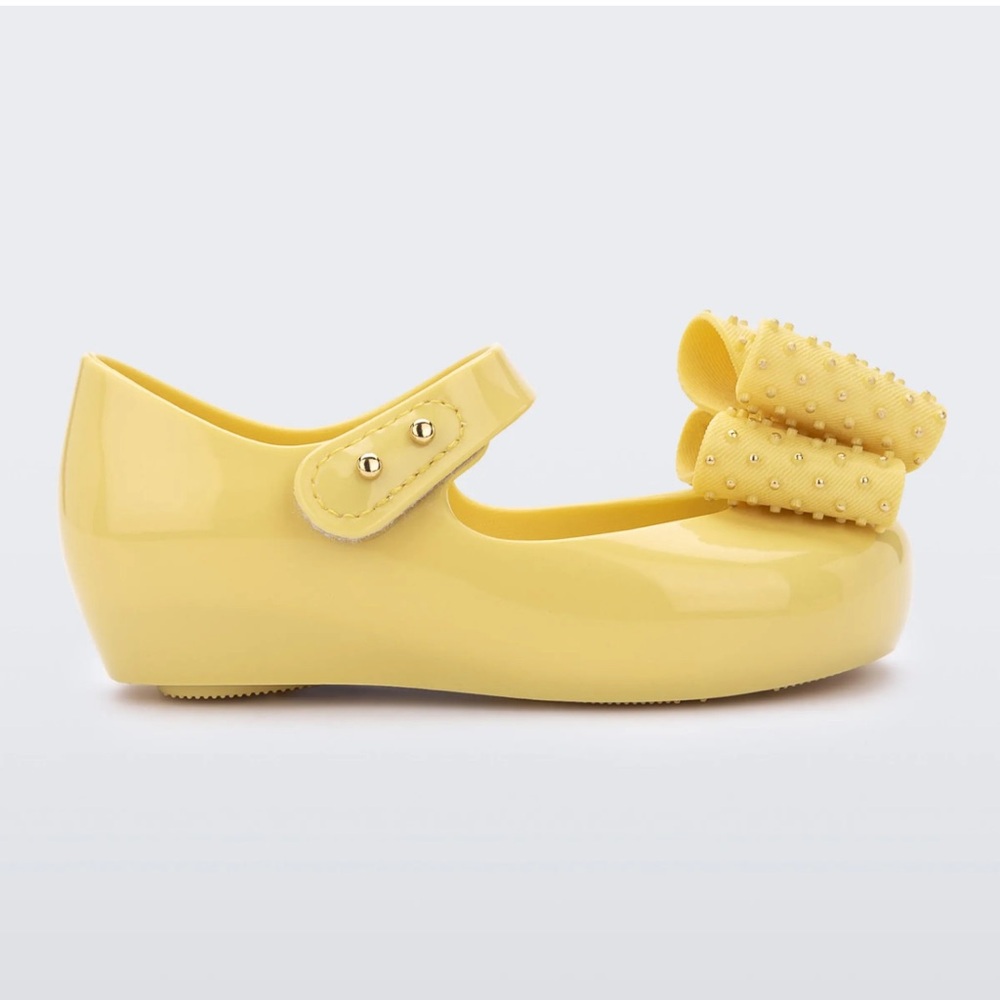 Mini Melissa Yellow Jelly Mary Jane with Bow
